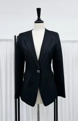 (新品) 女性 ジャケット 黒 スーツジャケット テーラードジャケット