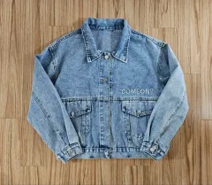 刺繍ディテール デニムジャケット