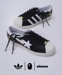 新しい商品/パッケージ adidas(アディダス) x A BATHING APE(アベイシングエイプ) 25 記念日 記念 atmos(アトモス) スーパースター