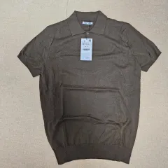 ZARA(ザラ) 半袖 ニット セーター 茶色 茶色がかった M 新品