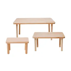 ３種セット 木製 チンチラステージ ケージ 内装 階段 nijimomo ステップ 踏み台 (3セット)のサムネイル