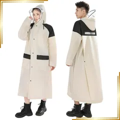 【新品】 [Viewell] レインコート 自転車【透明レインバイザー付き】カッパ メンズ レディース リュック対応 超撥水 レインポンチョ ロング 大きいサイズ 反射テープ レインウェア 軽量 快適 雨具 雨合羽 防水防風 通勤通学 (JP, アルファベ 1