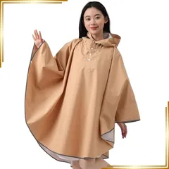【新品】 [Ymgot] レインポンチョ レディース メンズ レインコート 自転車 バイク 男女兼用 雨合羽 カッパ 合羽 軽量 おしゃれ 雨具 防水 通勤 通学 (カーキ) 0