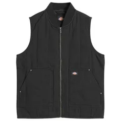 ディッキーズ メンズ アウター ベスト キルティング Dickies Quilted Canvas Vest Black ブラック