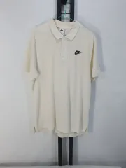 Nike(ナイキ） 半袖 ポロTシャツ メカアップ ピケ ポロ 白 L