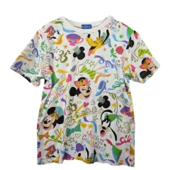 DISNEY ディズニー プリント Tシャツ S コットン 100%