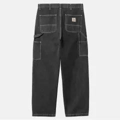 L Carhartt(カーハート) wip OG シングルニー ワーク パンツ 黒 ストーン ウォッシュド
