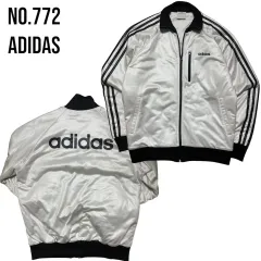 00s アディダス 白 ビックロゴ アウター M