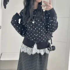 ドット ラウンド ニット