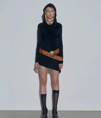 新品) SCULPTOR スカルプター ツーウェイ WHOディ ONE PIECE レイヤード템 服 ブラック