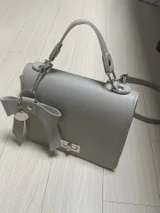 グレー ハンドバッグ クロスバッグ