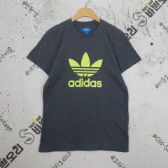 adidas(アディダス) ADIDAS 蛍光三葉 半袖 ティー グレー 95 1000375