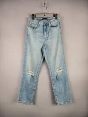 UNIQLO(ユニクロ) 25 ー 26 レディース スパン糸 ハイウエスト デニム パンツ