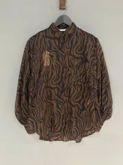 SLY ヒョウ柄 レオパード シースルー パータン シャツ