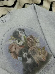 L SCULPTOR スカルプター オーバーサイズ パーピー FRIEND フレンド スウェット/メランジ白/起毛