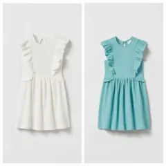 ザラキッズ カットアウト フリル プリーツ ワンピース 新品