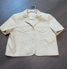 (新品) ライトイエロー ツイードジャケット (デートルック) 一歳の誕生日 結婚式 ゲストルック)