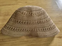 レディース 夏 ベージュ バケットハット