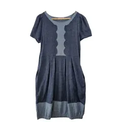 ACTRESS PRINCESS ネイビー ワンピース S コットン 100 %