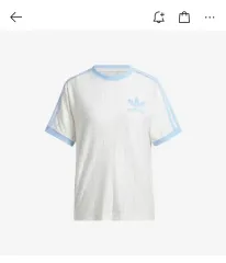 アディダス 3本線 Tシャツ オフホワイト