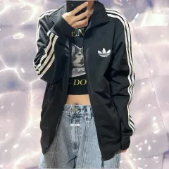 adidas(アディダス) オリジナル ファイヤーバード ジャージ 黒 100