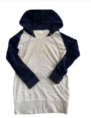 準備完了 フード バイカラー ワンピース