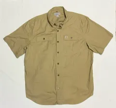 Carhartt(カーハート) ヴィンテージ 半袖 ワークシャツ カーキ ベージュ