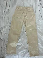 新品 レディース コットンパンツ ( white )