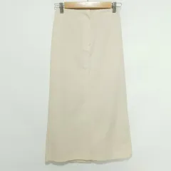 ウエスト後ろゴム コットン ロング スカート F_i5136