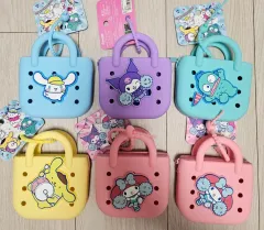 Sanrio(サンリオ) シリコン ポーチ キーホルダー 10cm クロミ シナモロール マイメロディー ハンギョドン