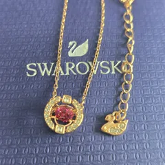 ✨【極美品】✨SWAROVSKI スワロフスキー Una Sparkling Dance ネックレス ペンダント ピンクゴールド ローズゴールド クリスタル レッド レディース かわいい 人気 ギフト プレゼント 誕生日　記念日　スパーク リングダンス