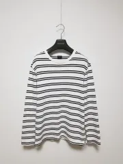 メンズ) POLHAM ポールハム ボーダー柄 コットン Tシャツ 100