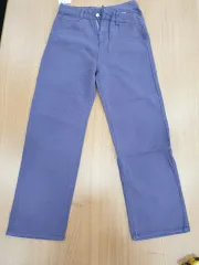 紫 デニム ズボン (S)