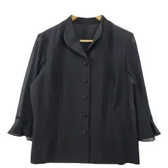 SOIR BENIR ブラック ブラウス M ポリエステル 100%