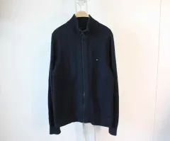 N ー 10092 /トミー・ヒルフィガー 正規品 メンズ ジップアップ カーディガン XL
