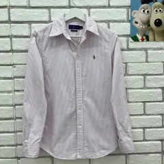 ポロラルフローレン ピンク ストライプ シャツ-S