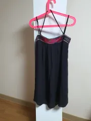 フレンチコネクション ホルター チュニック スタイル ベビードール シフォンシルク