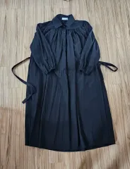 シャーリング ストラップ付きベルト ワンピース