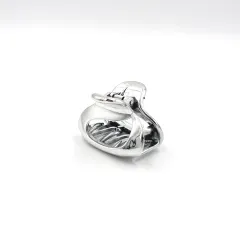 シルバーカラー U字型 ヘアクリップ