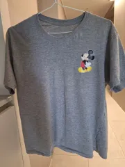 ユニセックス ミッキーマウス グレー 半袖 Tシャツ 110