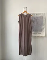 쪼글이 ロング丈ワンピース