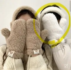 ビマイミューズ ボア シープスキン イヤーマフラー