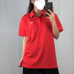 PUMA プーマ レッド 接触冷感 機能性 半袖 カラーTシャツ M 250617