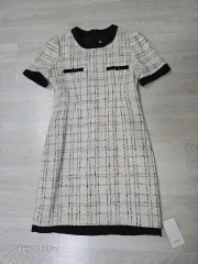 夏 ツイード半袖ONE PIECE