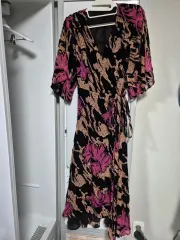 ZARA(ザラ) フローラル ラップ ワンピース