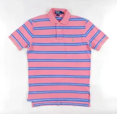 ポロ Ralph Lauren(ラルフローレン) ストライプ 半袖 ポロTシャツ M