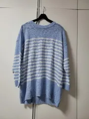 レディース ストライプニット (薄手)