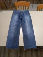 32 06's リーバイス569 コロンビア ワイドデニム クロップド 32-184