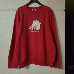 ヴィンテージ ドラッグストア drug store ' s 豚 プリンティング トレーナー 長袖 Tシャツ