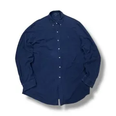 ポロ Ralph Lauren(ラルフローレン) ネイビー ポニー コットン シャツ